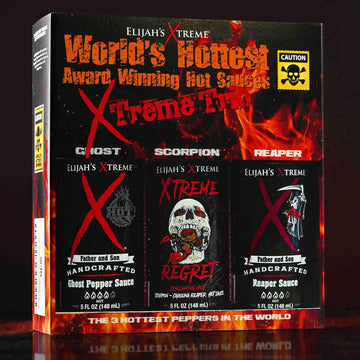 Elijah's Xtreme Regret Reserve + World's Hottest Hot Sauce Gift Set
