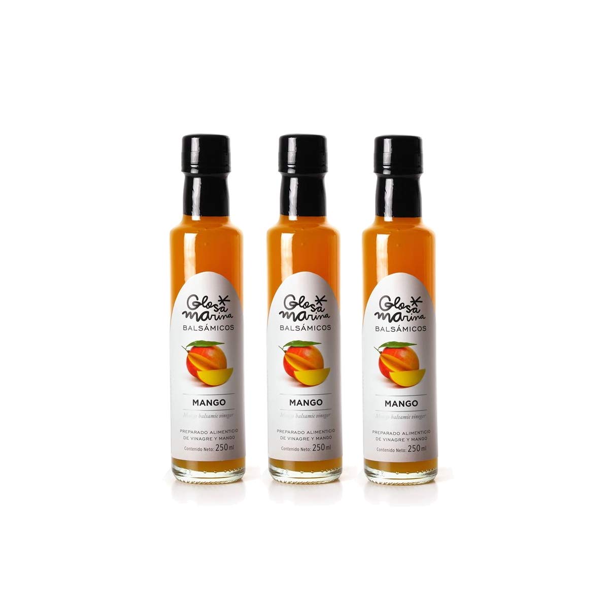 GLOSA MARINA 3er Paket *MANGO* Crema Balsámica de Mango - Balsamico Gourmet Essig Creme Mango