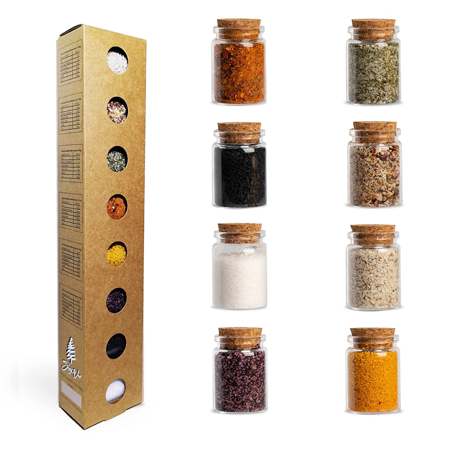 SIMPLY WOOD Gourmet Salze, Salzsorten aus aller Welt *Braun