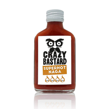 Crazy Bastard Hot Sauce - Superhot Naga 100ml - 250 000 Scoville