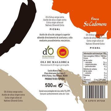 AOVE Picual Lata – D.O.P. Oli de Mallorca 500ml Olivenöl aus Mallorca
